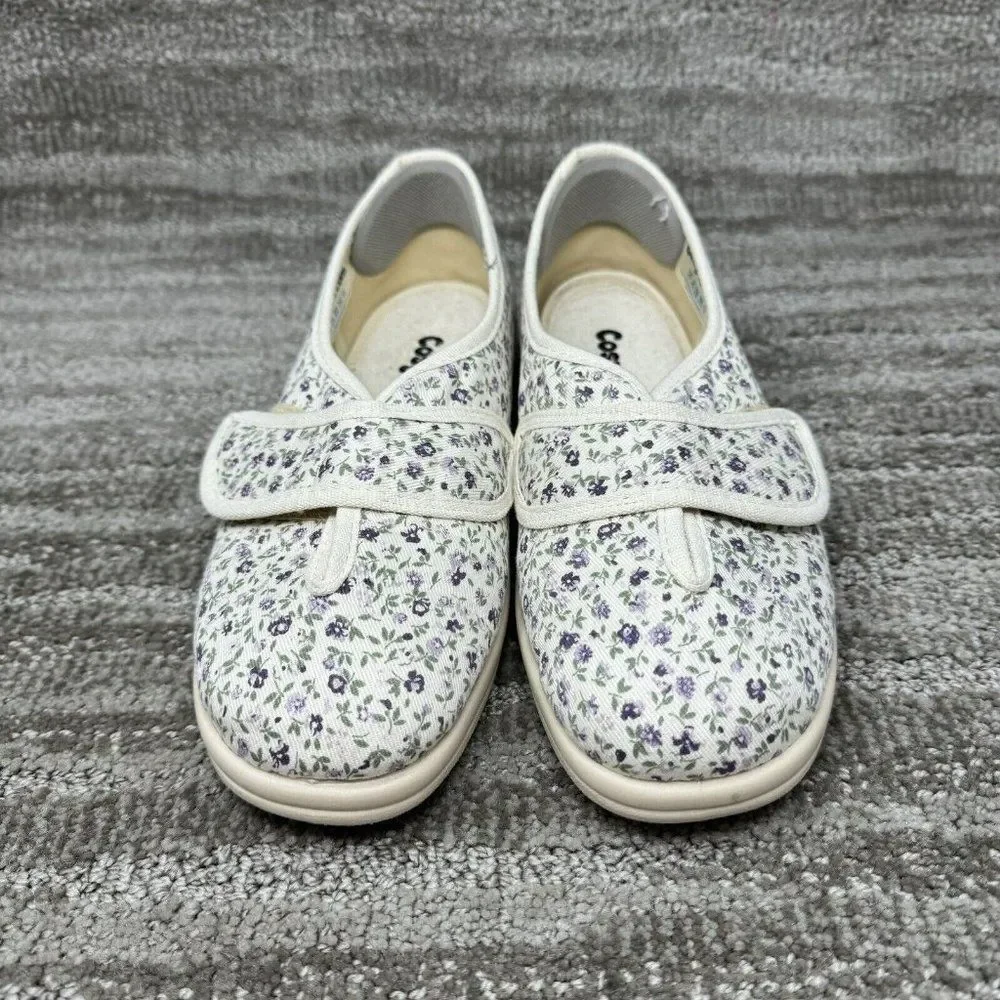 Cosyfeet  Women’s Slippers For Swollen Feet Size 7 US 5 UK Flower Pattern